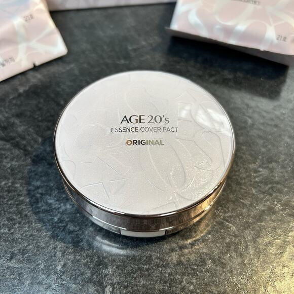AGE20'S The Original Essence Cover Pact 2 Refills SET #21 PINK LATTE EXP - Picture 3 of 13